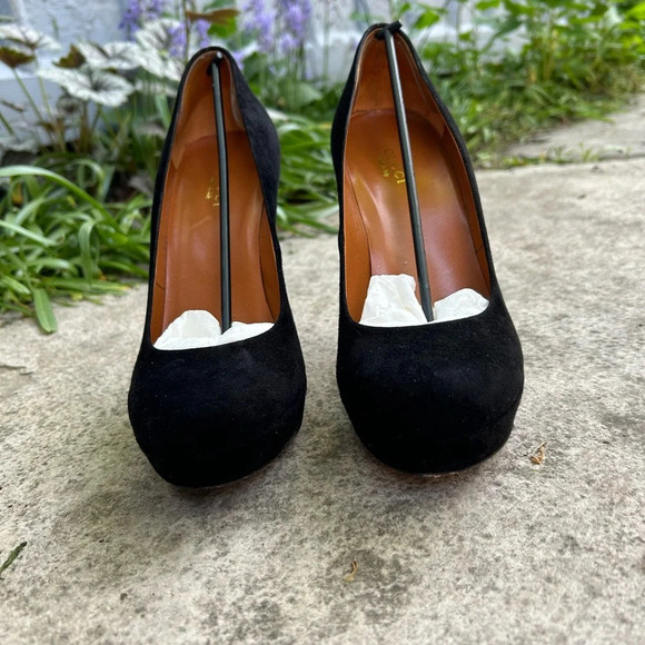 Gucci Kid Scamosciato Cuir Platform Heels, size 37 - Picture 4 of 14